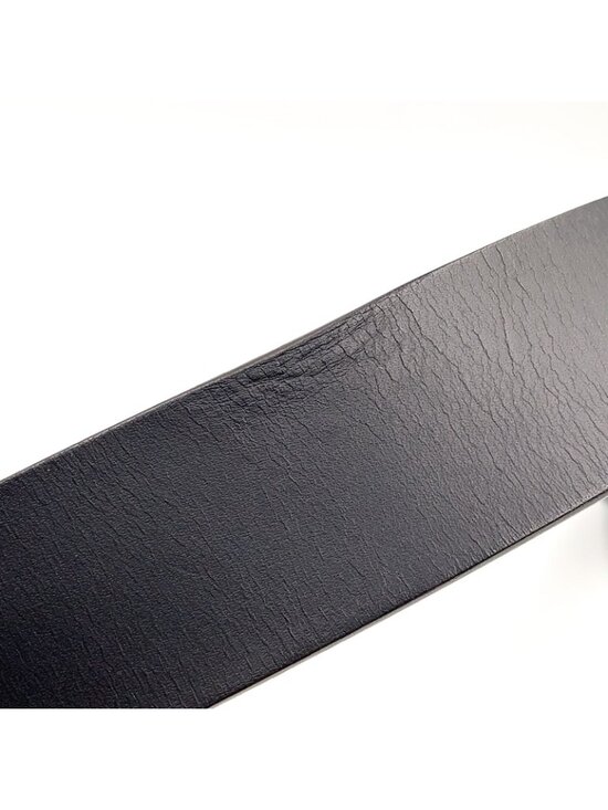 Gucci Interlocking Buckle Leather Black Belt Silver main image 5